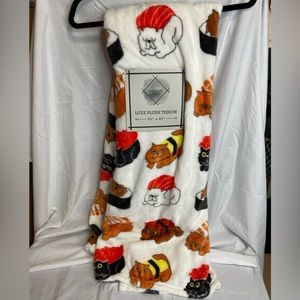 Anthem Home Cat Sushi Throw 50” x 60” NWT